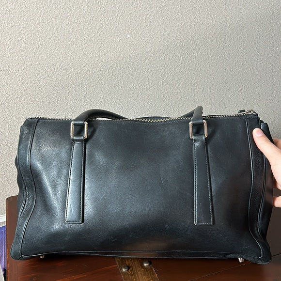 Vintage Coach Black Leather Bonnie Legacy Zip Large Shoulder Bag Y2K - Picture 14 of 14